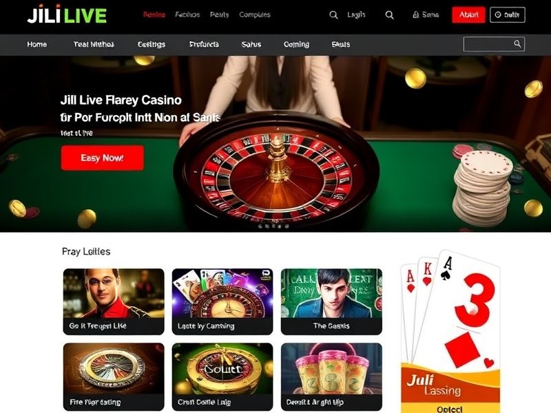 Welcome to Jili Live, your trusted online gambling platform offering live dealer games, slot machines, and real money rewards. Start playing today for thrills and cash prizes.